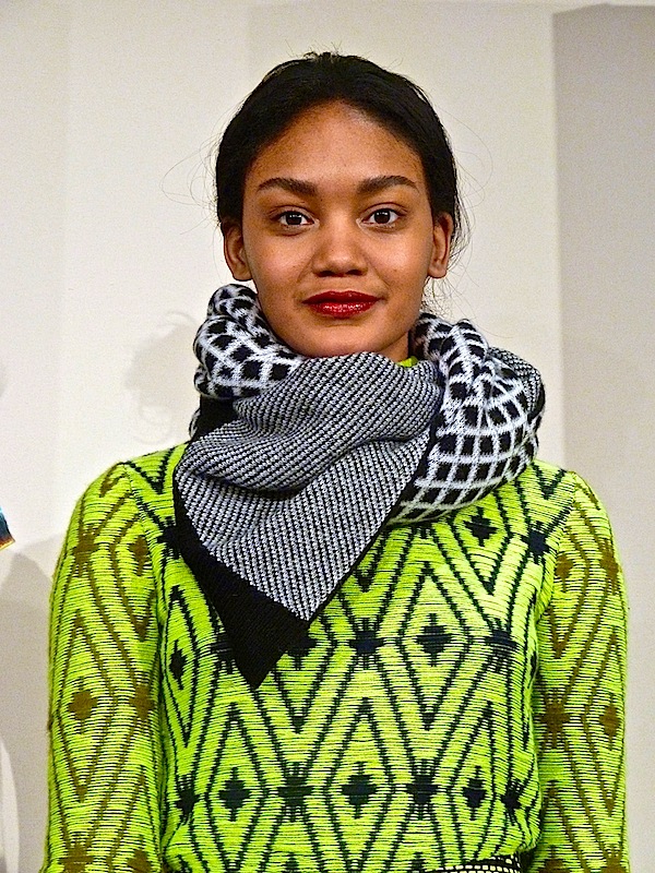 J.Crew fall 2013 black and white cashmere scarf J.Crew