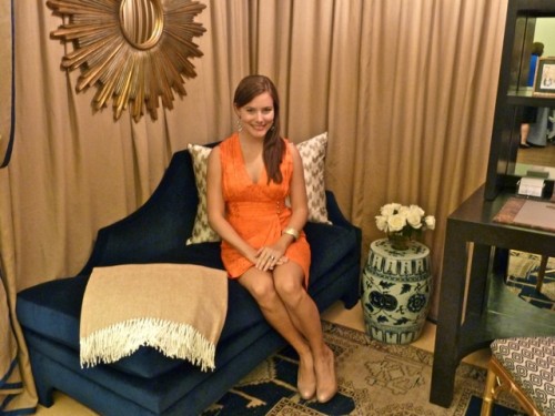 Interior designer Allison Hennessy in her vignette she designed for Rooms with a View 2011
