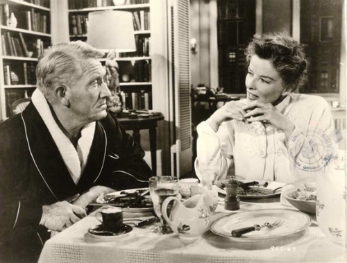 Spencer Tracy and Katharine Hepburn in Desk Set