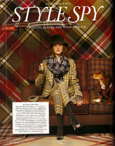 t&C plaid Town & Country December 2011 Mad for Plaid