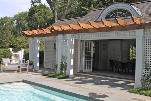pool house from side
