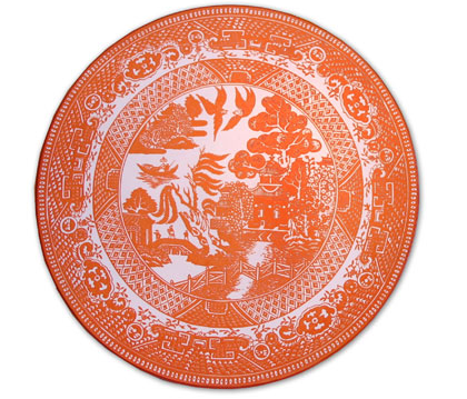 willow ware orange