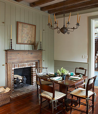 Gatewood house fireplace in kitchen