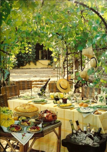 under the arbor