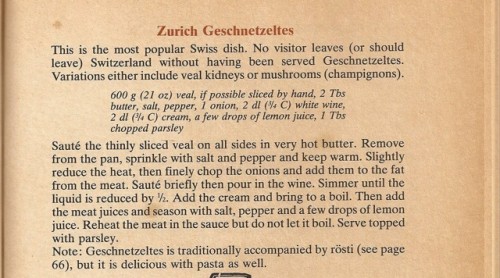 geschnetzeltes