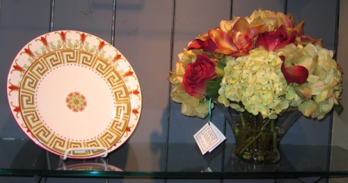 plates & flowers