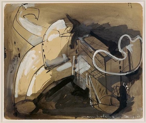 White on Black 1945, American Contemporary Art Gallery