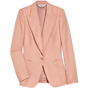 stella mccartney hydrangea wool crepe jacket