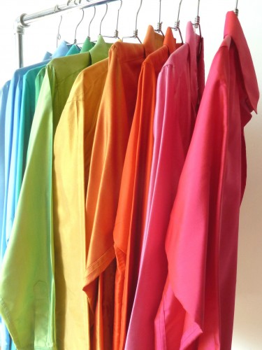 Thai silk button down shirts