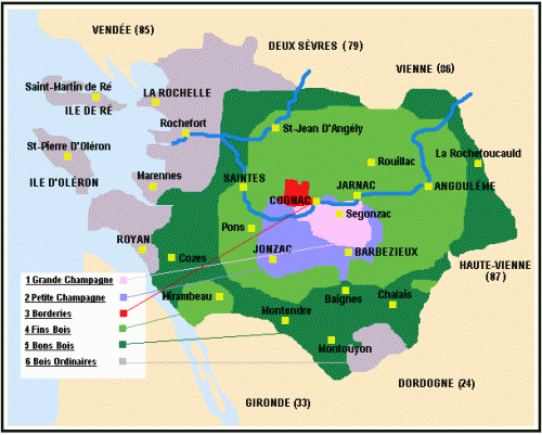 map-of-cognac cognac 101