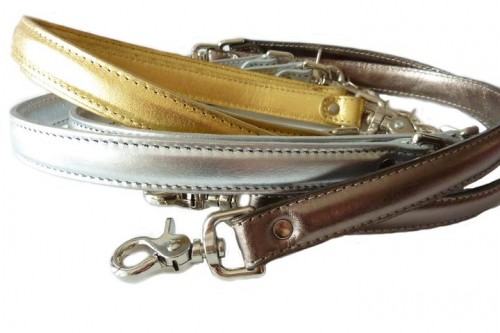 metallic handles