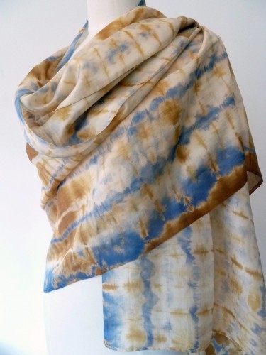 sheet silk tie dye shawl