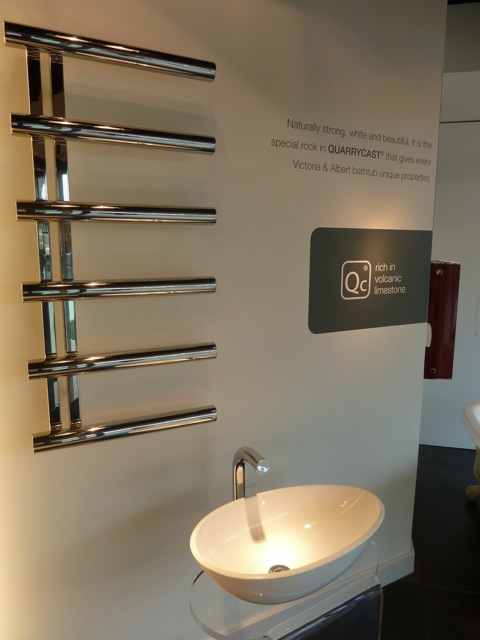 Victoria + Albert towel warmer & sink Samuel Heath