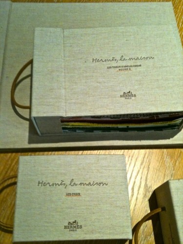 hermes fabric books at Dedar, Design Centre Chelsea Harbour, London