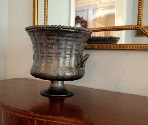 Frances Palmer pot in the living room of the Connecticut Governor's Residence