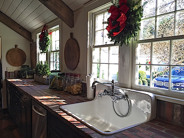 Kitchen in designer Lisa Hilderbrand's antique Connecticut house