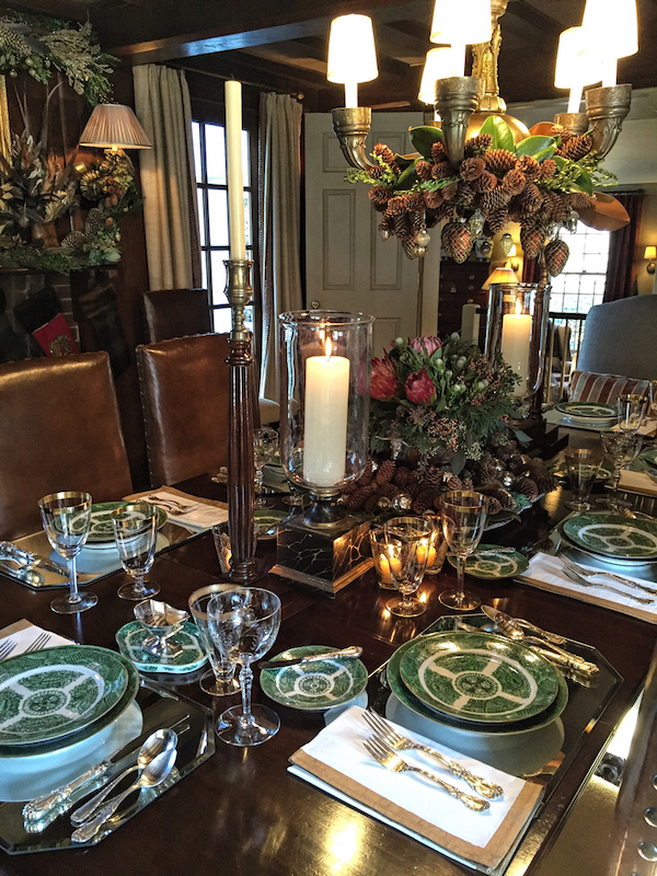 Dining room in designer Lisa Hilderbrand's antique Connecticut home