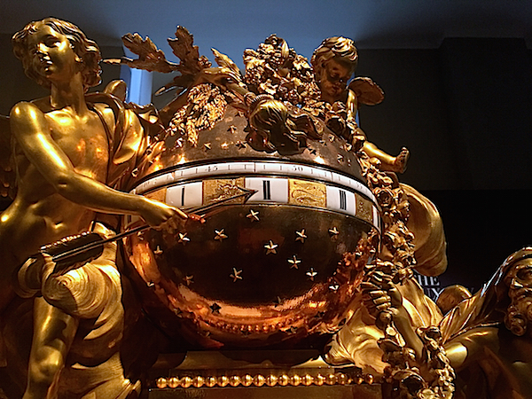 Triumph of Love over Time clock in the Luxury of Time exhibit