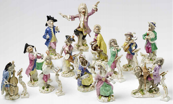 Singerie - Meissen monkey orchestra