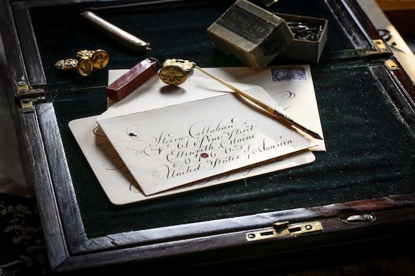 photo David Cooper of Rajiv Surendra calligraphy