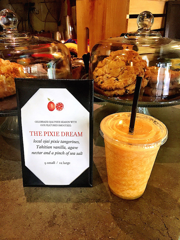 Pixie tangerine smoothie at the Ojai Valley Inn & Spa