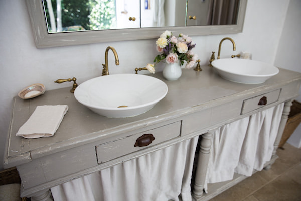 Patina Farm master bath sinks