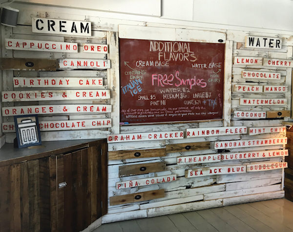 Ice Nantucket flavors