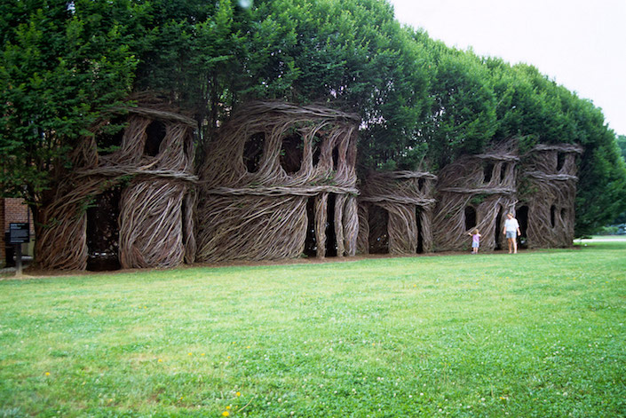 Just Around the Corner by Patrick Dougherty, photo Doyle Dean