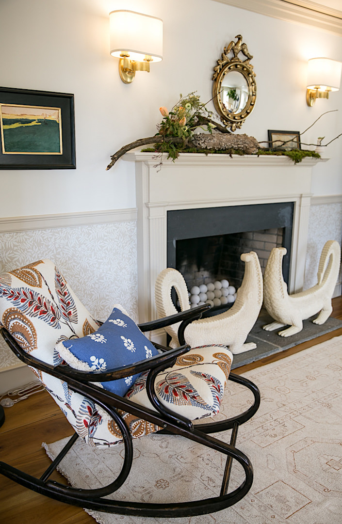 One Kings Lane Connecticut House living room detail