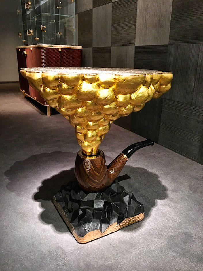Studio Job Pipe side table at Carpenter's Workshop at TEFAF New York Spring