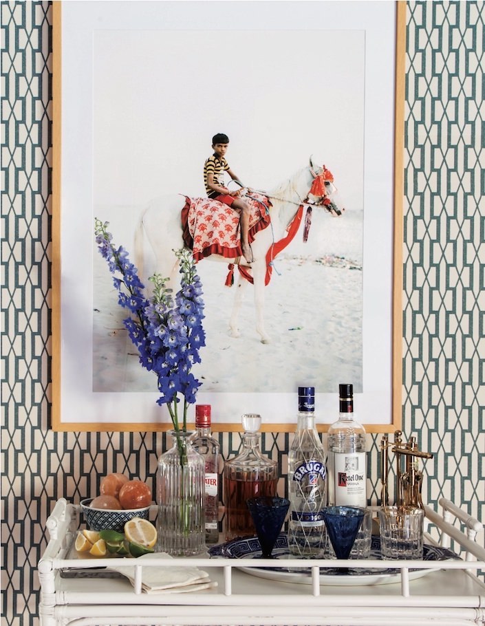 Chapter opener in The Schumacher Library of Wallcoverings. Design by Jana Bek, photo by Marta X Perez