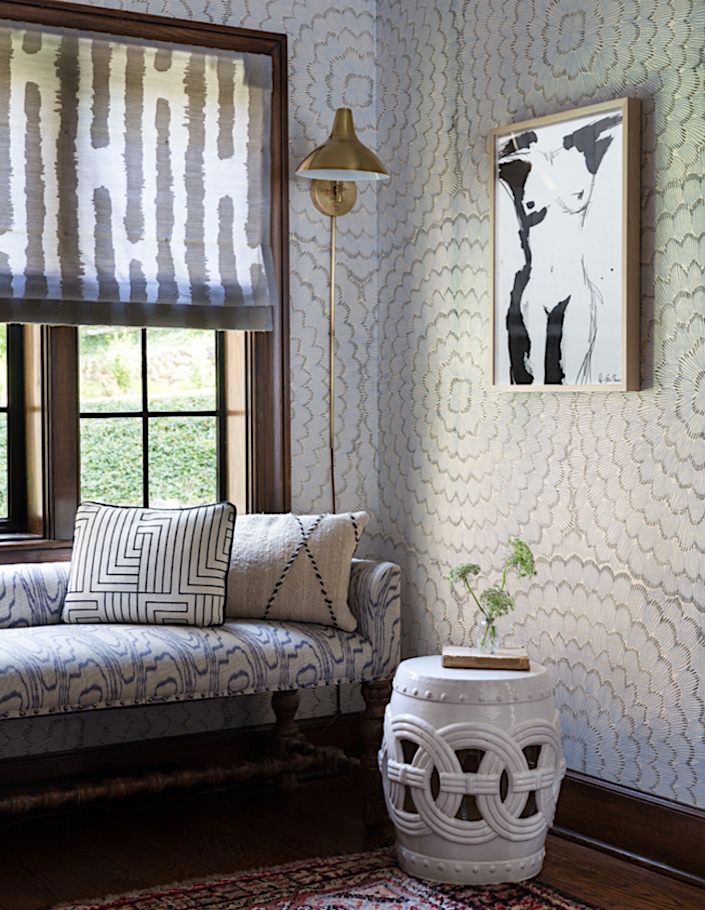 Cloth & Kind with Schumacher wallpaper