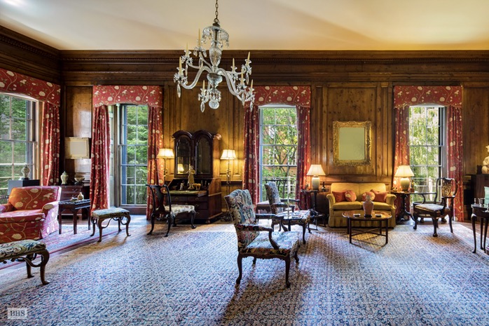 Rockefeller NYC townhouse living room 1