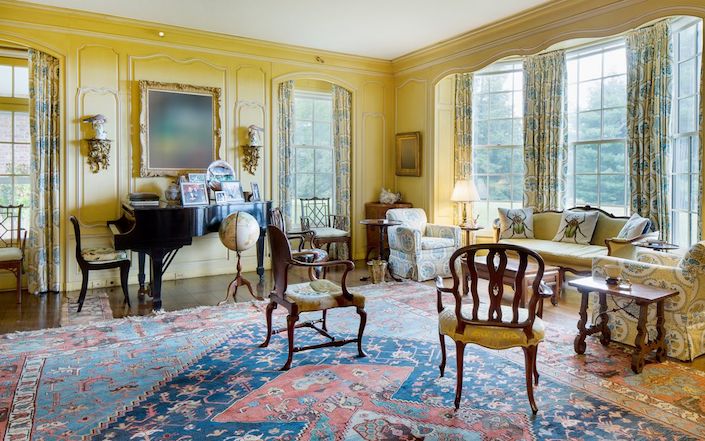 Rockefeller estate Hudson Pines living room