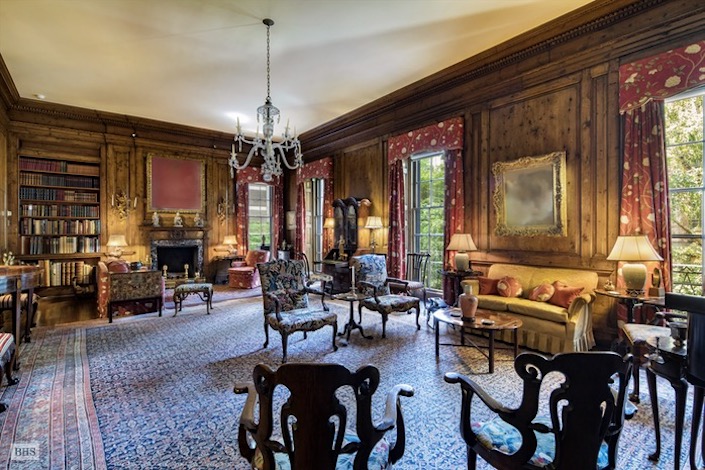 living room in Rockefeller NYC townhouse