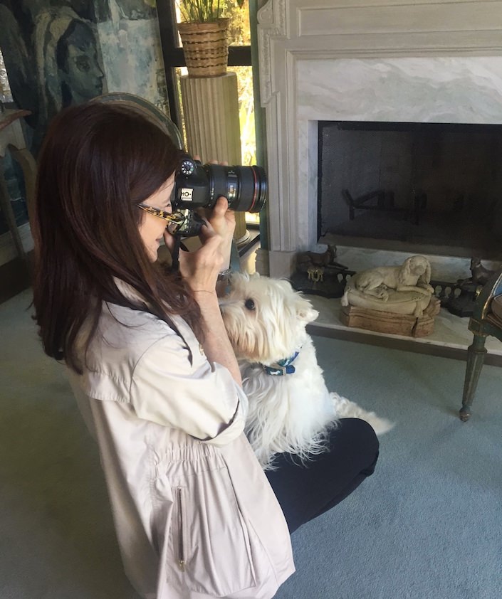 Stacey Bewkes shooting At Home with Dogs and Their Designers
