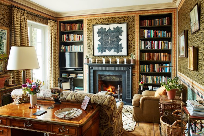 Veere Grenney Tangier library, photo by Simon Upton for AD