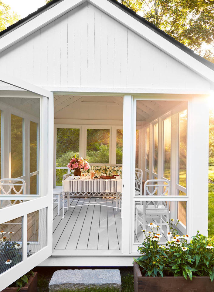 Andrew Fry and Michael DePerno sun porch, photo by Laura Resen for Veranda