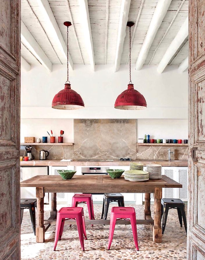Kitchen in house on Mallorca, designed by Ramon Garcia Jurado, photo by Montse Garriga Grau for House & Garden UK