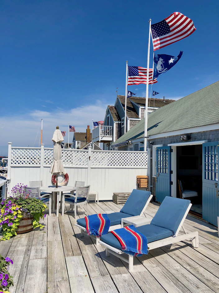 Nantucket boathouse deck