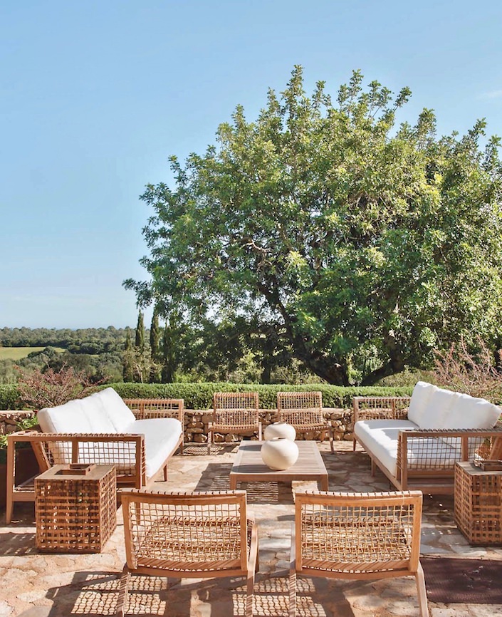 Terrace on house on Mallorca, designed by Ramon Garcia Jurado, photo by Montse Garriga Grau for House & Garden UK