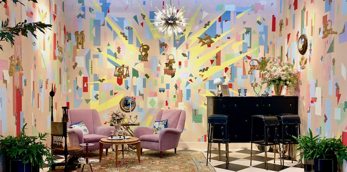 Ken Fulk vignette at the San Francisco antiques show