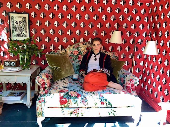 Beata Heuman at home via Quintessence