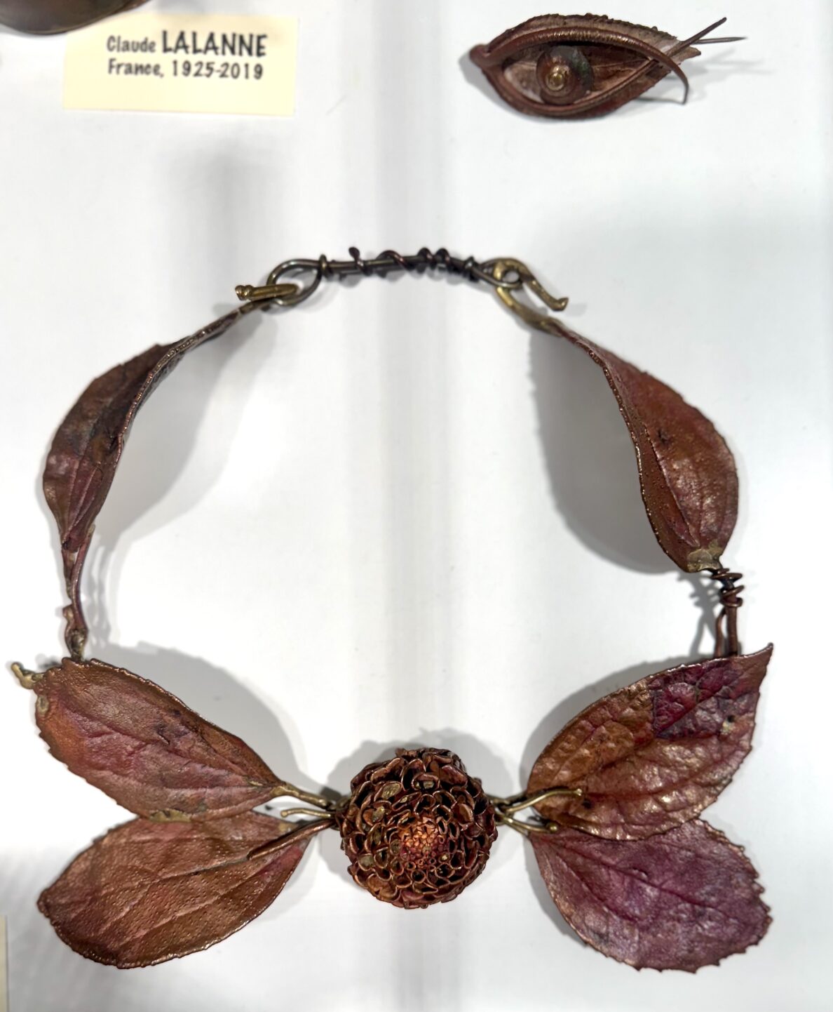 Claude Lalanne necklace at Didier Ltd at The Winter Show via Quintessence