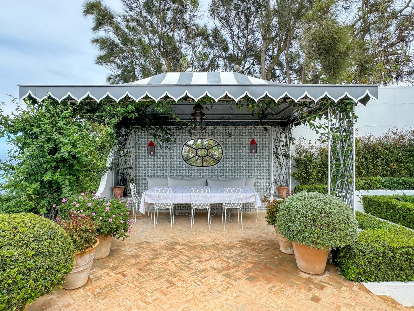 Veere Grenney Gazebo at his home in Tangier via Quintessence