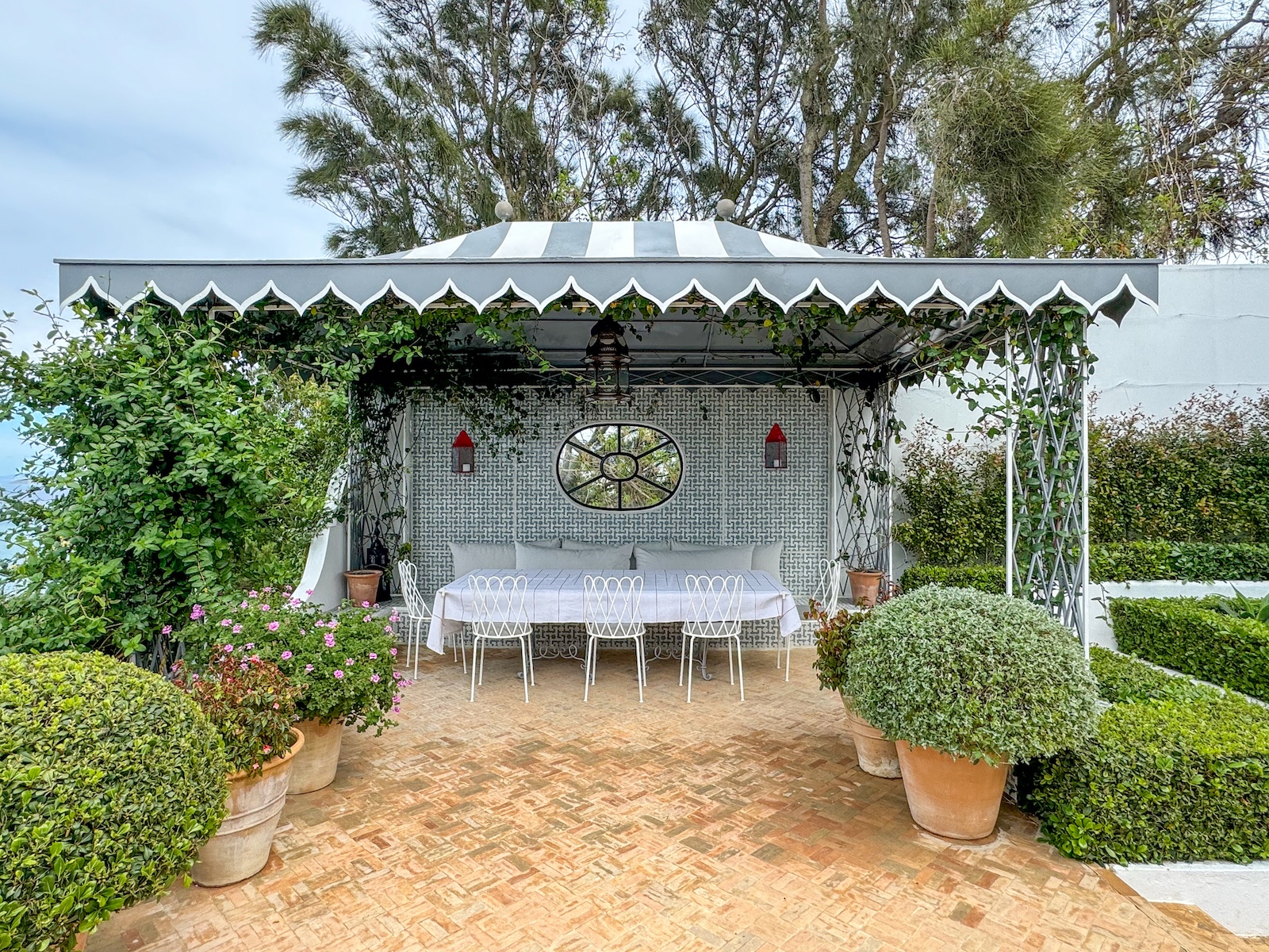 Veere Grenney Gazebo at his home in Tangier via Quintessence