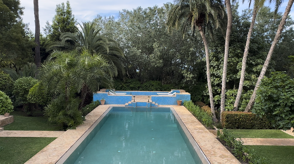 Veere Grenney garden pool in Tangier