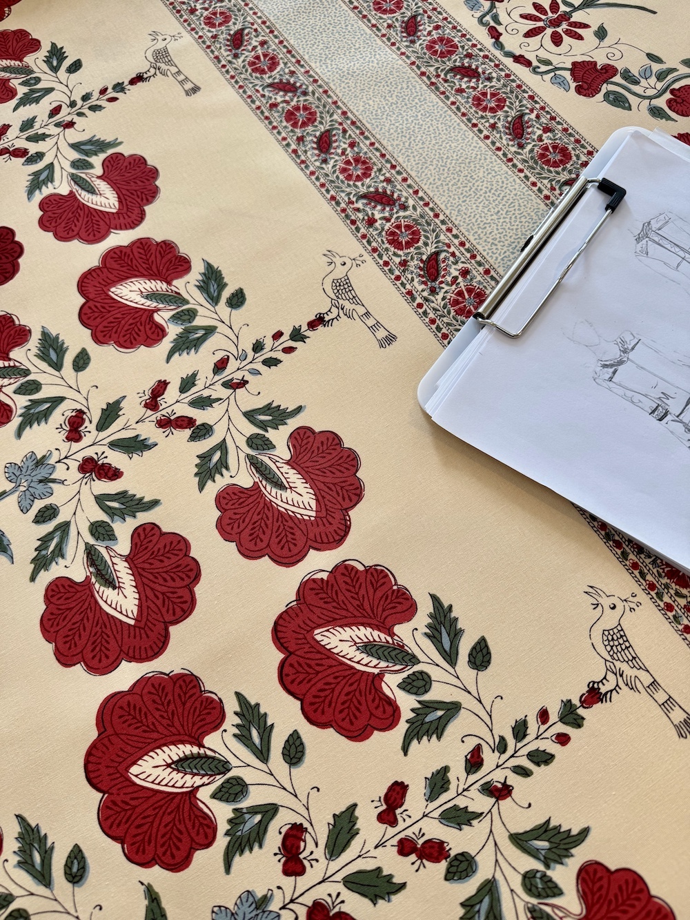 Pierre Frey Braquiné fabric via Quintessence