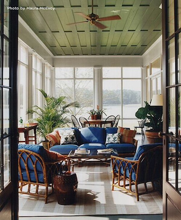 Vicarious Travels | Thomas Jayne screened porch on 1stDibs