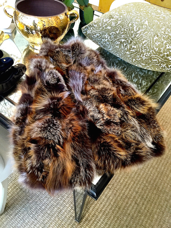 AERIN FALL 2015 fur vest
